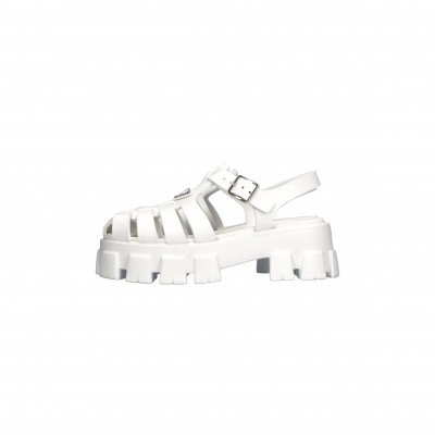 PRADA RUBBER MONOLITH SANDALS 1X853M